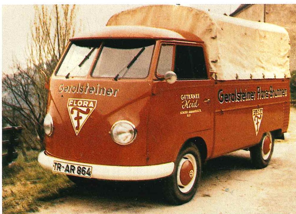 Der erste Firmenwagen von Adolf Heid, ein VW-Pritschenwagen aus dem Jahr 1958